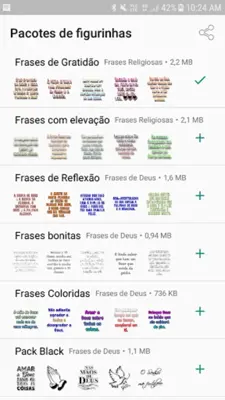 Frases de Deus - WAStickerApps android App screenshot 0